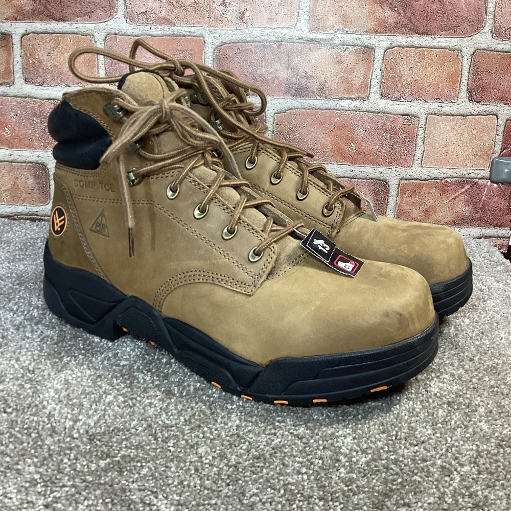 Hawx 6 Enforcer Composite Toe men’s lace up work safety boots size 13